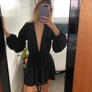 Low cut romper